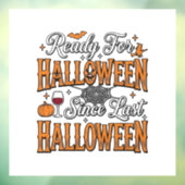 ハロウィン ヴィンテージ 彫刻 Tシャツ デザイン はい準備 ウィンドウサイン (シート3)