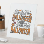 ハロウィン ヴィンテージ 彫刻 Tシャツ デザイン はい準備OK 台座サイン (インサイチュ)