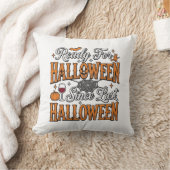ハロウィン ヴィンテージ 彫刻 Tシャツ デザイン はい クッション (ブランケット)