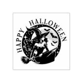 ハロウィン ヴィンテージ 魔女 レトロ ラバースタンプ (インプリント)