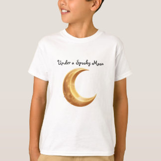 ハロウィン 三日月 | ミスティカルな夜空のアート Tシャツ
