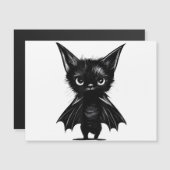 ハロウィン　不機嫌な黒猫　コウモリの衣装 (正面/裏面)