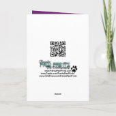 ハロウィン-不気味なちょうどLil -ラブラドールチョコレート カード (裏面)