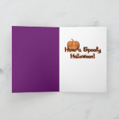 ハロウィン-不気味なちょうどLil -ラブラドールチョコレート カード (内部)