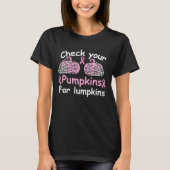 ハロウィン 乳がん ジョーク Tシャツ (正面)