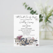 ハロウィン 予算 ウェディング フラワーボーンズ 招待状 (スタンド正面)