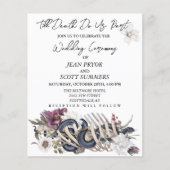 ハロウィン 予算 ウェディング フラワーボーンズ 招待状 (正面)