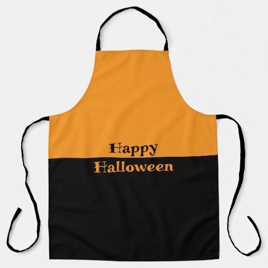 ハロウィン 二色 エプロン (正面)