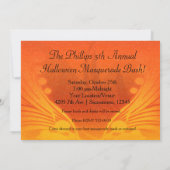 ハロウィン 仮装パーティー マスカレード マスク 招待状 (裏面)