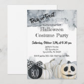ハロウィン 仮装パーティー 招待状 (正面/裏面)