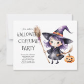 ハロウィン 仮装パーティー 招待状 | 不気味な (正面)