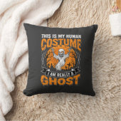 ハロウィン 仮装 グラフィックTシャツ 幽霊 スケルトン クッション (ブランケット)