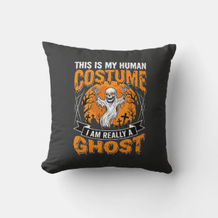 ハロウィン 仮装 グラフィックTシャツ 幽霊 スケルトン クッション