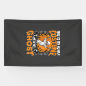 ハロウィン 仮装 グラフィックTシャツ 幽霊 スケルトン デザイン 横断幕 (横)