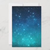 ハロウィン 仮装 誕生日 変身オオカミ 青 招待状 (裏面)