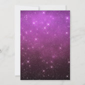 ハロウィン 仮装 誕生日 魔女 紫 招待状 (裏面)