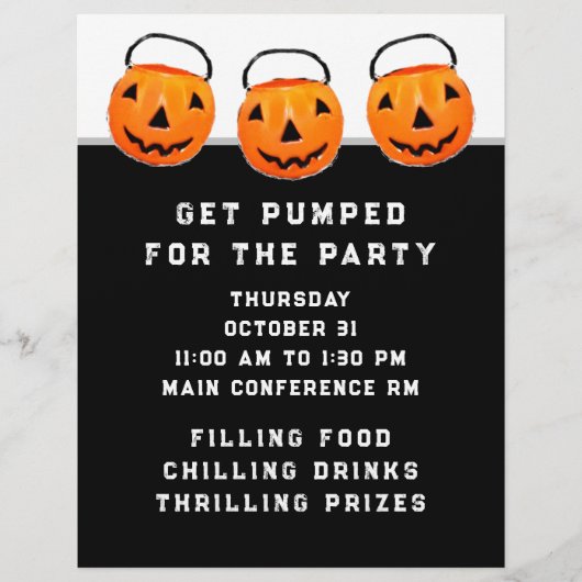 ハロウィン 会社イベント フライヤー (正面)