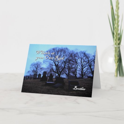 ハロウィン-兄弟のための不気味な墓地、 カード (正面)