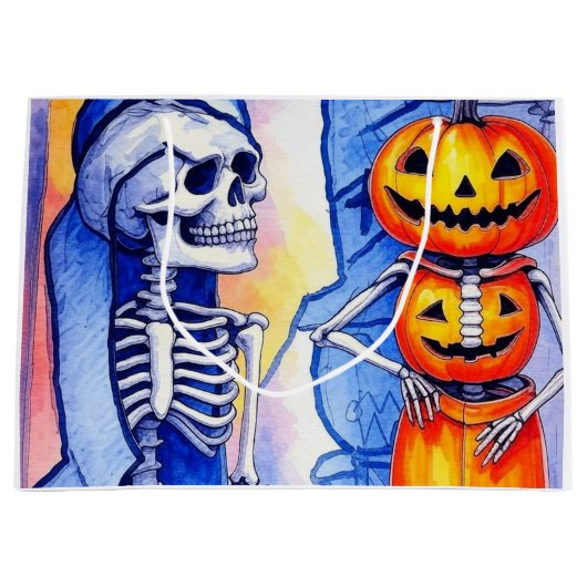 ハロウィン 八重い ラージペーパーバッグ (正面)