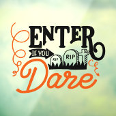 ハロウィン 勇気ある者のみ立ち入りを ウィンドウサイン (シート3)