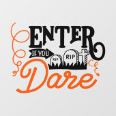 ハロウィン 危険！ 入場可 ウィンドウサイン (シート)