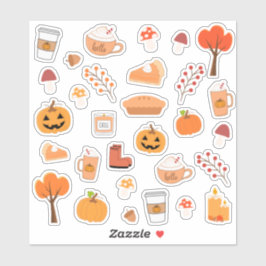 ハロウィン 収穫祭 もこもこ 秋 ダウン Scrapbook シール