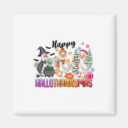 ハロウィン 収穫祭 クリスマス ハッピー ハロウィンキリマス マグネット (正面)