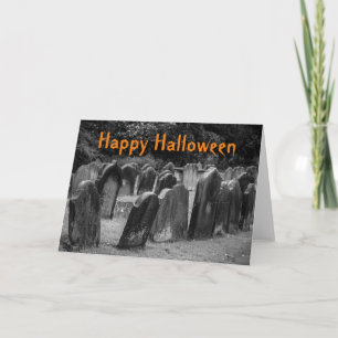 ハロウィン 墓地の墓石 オーダーメイド カード