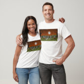 ハロウィン: 墓地場面: Tシャツ (ユニセックス)