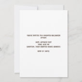 ハロウィン 夜のホラー ハウス 招待状 (裏面)