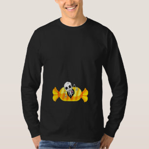 ハロウィン 妊娠 スケルトン 赤ちゃん ゾンビ Tシャツ