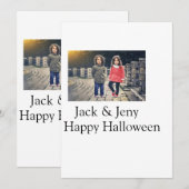 ハロウィン 子供 女の子 男の子 名前 フォト テキストを追加 シーズンカード (正面/裏面)