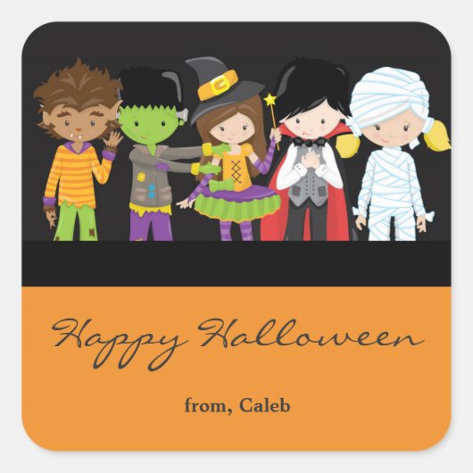 ハロウィン 子供 衣装 かわいい パーティーグッズ シール (正面)