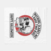 ハロウィン 子供 骸骨 Tシャツ 1 フリースブランケット (正面(横))