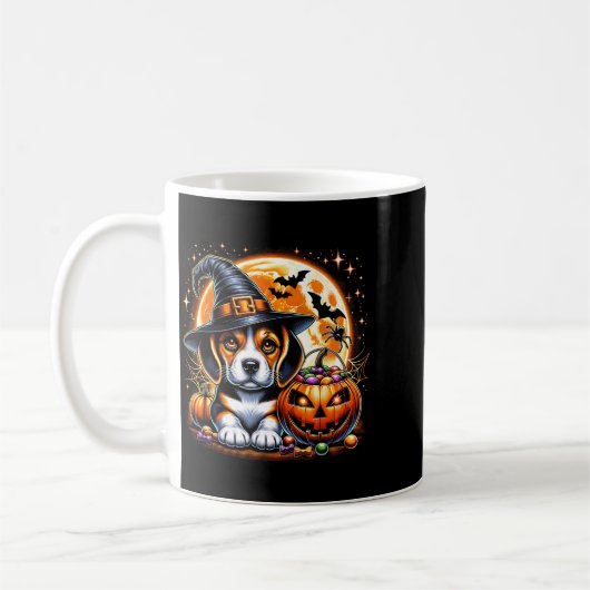 ハロウィン 子犬 Tシャツ1 コーヒーマグカップ (左)