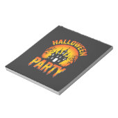 ハロウィン 幽霊の家のパーティーベクター ノートパッド (回転)
