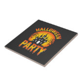 ハロウィン 幽霊の館 パーティーベクター タイル (側面)