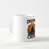 ハロウィン 幽霊の館 Creepin With My Crew Tシャツ コーヒーマグカップ (正面左)