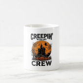 ハロウィン 幽霊の館 Creepin With My Crew Tシャツ コーヒーマグカップ (中央)