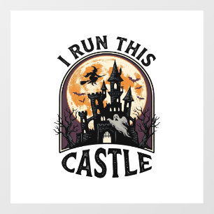 ハロウィン 幽霊城 ウィッチ 月 ヴィンテージTシャツ_ ウィンドウサイン
