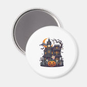 ハロウィン 幽霊屋敷 スケルトン パンプキン ゴースト Cr マグネット (正面/裏面)