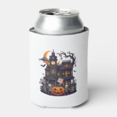 ハロウィン 幽霊屋敷 スケルトン パンプキン ゴースト Cr 缶クーラー (缶正面)