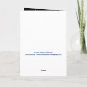 ハロウィン 幽霊屋敷 5" x 7" グリーティングカード (裏面)