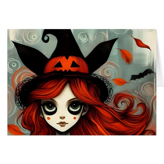 ハロウィン 幽霊 魔女 (正面横)