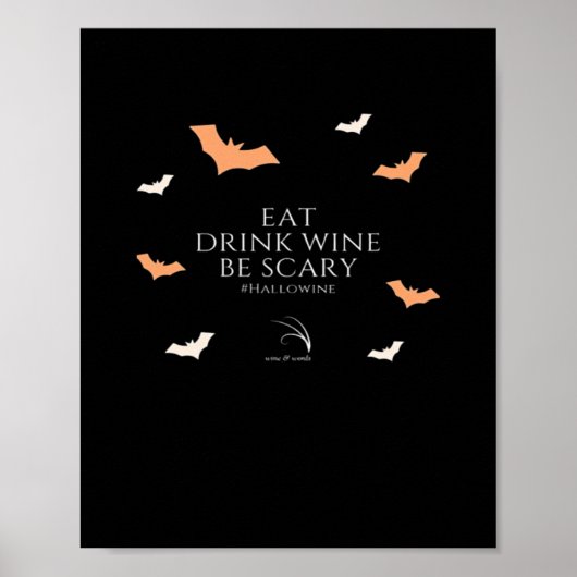 ハロウィン 引用 食べる 飲む ポスター (正面)
