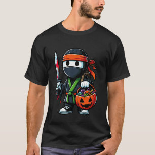 ハロウィン 忍者 おばけ お菓子入れ Tシャツ