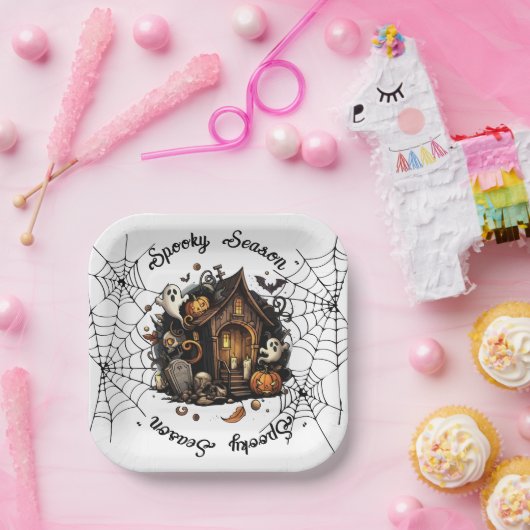 ハロウィン 👻 怖い季節 💀 紙皿 (パーティー)