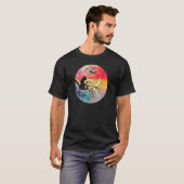 ハロウィン 怖い猫 鳴き声 満月 Tシャツ (正面フル)