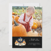 ハロウィン 怖い かぼちゃ クリスタル 写真 シーズンカード (正面)