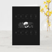 ハロウィン 怖い バット ハロウィン ギフト カード (黄色い花)